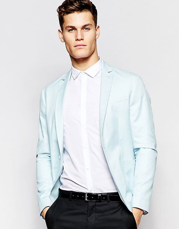 Slim Fit Cotton Blazer